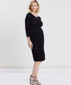 Isabella Oliver Ivybridge Maternity Dress Caviar Black