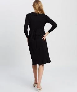 Isabella Oliver Aurelia Maternity Wrap Dress Caviar Black -Deals The Style Setters Store http3A2F2Fstatic.theiconic.com .au2Fp2Fisabella oliver 5869 0590811 3