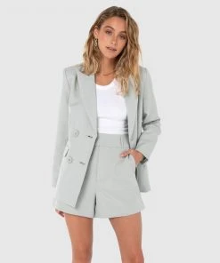 Madison The Label Desirae Blazer Sage