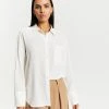 Minima Esenciales Flynn Silk Shirt Ivory