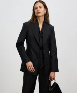 Minima Esenciales Pascale Wool Blazer Black
