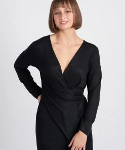 One Fell Swoop Wrap Dress Black Knit -Deals The Style Setters Store http3A2F2Fstatic.theiconic.com .au2Fp2Fone fell swoop 4443 1381311 4