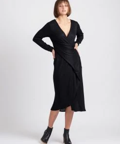 One Fell Swoop Wrap Dress Black Knit -Deals The Style Setters Store http3A2F2Fstatic.theiconic.com .au2Fp2Fone fell swoop 4445 1381311 5