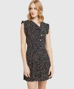 Oxford Delilah Black Confetti Dress Black/Multi