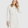 Oxford Rocha Cotton Insert Dress White