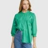 Oxford Megan Cotton Shirt Green