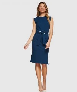 Oxford Tatina Ponti Dress Petrol