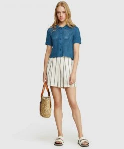 Oxford Imogen Collar Cardigan Petrol -Deals The Style Setters Store http3A2F2Fstatic.theiconic.com .au2Fp2Foxford 0482 7989441 5