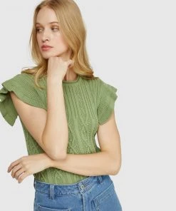 Oxford Sera Knitted Top Sage Green -Deals The Style Setters Store http3A2F2Fstatic.theiconic.com .au2Fp2Foxford 0510 1989441 4