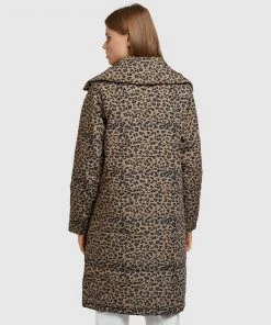 Oxford Kitty Animal Print Longline Puffa Jkt Tan -Deals The Style Setters Store http3A2F2Fstatic.theiconic.com .au2Fp2Foxford 0540 6593721 3