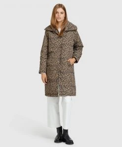 Oxford Kitty Animal Print Longline Puffa Jkt Tan -Deals The Style Setters Store http3A2F2Fstatic.theiconic.com .au2Fp2Foxford 0545 6593721 5