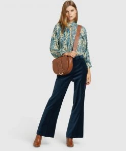 Oxford Sandy Floral Printed Blouse Blue multi -Deals The Style Setters Store http3A2F2Fstatic.theiconic.com .au2Fp2Foxford 0609 7393721 5