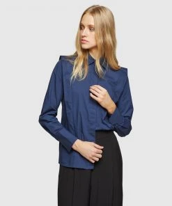 Oxford Frankie Shirt Navy