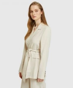 Oxford Lola Detachable Belt Blazer Natural -Deals The Style Setters Store http3A2F2Fstatic.theiconic.com .au2Fp2Foxford 0683 4678931 3