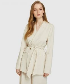 Oxford Lola Detachable Belt Blazer Natural -Deals The Style Setters Store http3A2F2Fstatic.theiconic.com .au2Fp2Foxford 0692 4678931 7