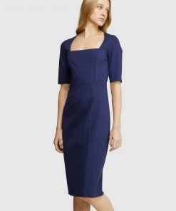 Oxford Dallas Ponti Dress Blue -Deals The Style Setters Store http3A2F2Fstatic.theiconic.com .au2Fp2Foxford 0768 9760641 4