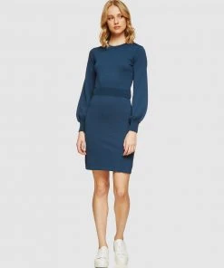 Oxford Angelina Knitted Dress Blue -Deals The Style Setters Store http3A2F2Fstatic.theiconic.com .au2Fp2Foxford 0783 2707901 5