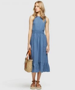 Oxford Cara Linen Dress Blue -Deals The Style Setters Store http3A2F2Fstatic.theiconic.com .au2Fp2Foxford 0839 6937151 5