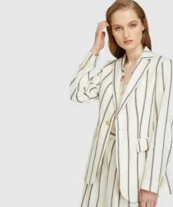 Oxford Lola Striped Linen Blend Jacket Ivory/blue -Deals The Style Setters Store http3A2F2Fstatic.theiconic.com .au2Fp2Foxford 1031 2778931 4