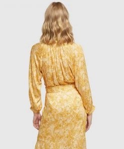 Oxford Sandy Tropical Print Top Mustard -Deals The Style Setters Store http3A2F2Fstatic.theiconic.com .au2Fp2Foxford 1192 6750211 3