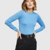 Oxford Tatiana Long Sleeve Knit Blue
