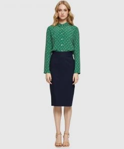 Oxford Poppy Geo Spot Printed Blouse Green -Deals The Style Setters Store http3A2F2Fstatic.theiconic.com .au2Fp2Foxford 1224 7618111 5