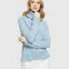Oxford Tash Soft Turtle Neck Knit Ballad Blue