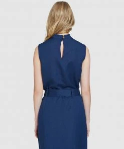 Oxford Holly Linen With Lace Detail Top Blue -Deals The Style Setters Store http3A2F2Fstatic.theiconic.com .au2Fp2Foxford 1247 6826411 3