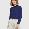 Oxford Amberly Double Pocket Blouse Blue