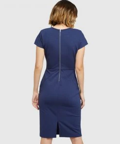 Oxford Magnolia Ponti Zip Dress Petrol Blue -Deals The Style Setters Store http3A2F2Fstatic.theiconic.com .au2Fp2Foxford 1320 8427311 3