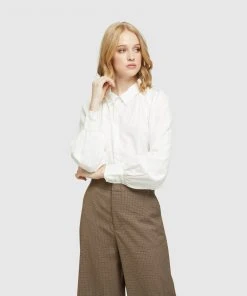 Oxford Alana Blouse Ivory
