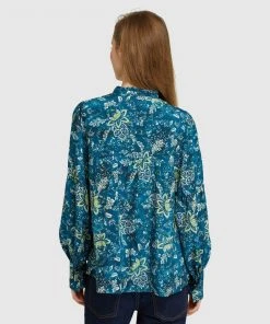 Oxford Layla Floral Print Blouse Blue/green -Deals The Style Setters Store http3A2F2Fstatic.theiconic.com .au2Fp2Foxford 1328 4388931 3
