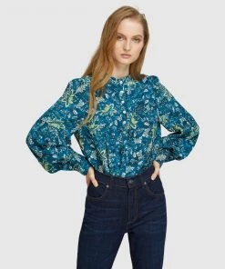 Oxford Layla Floral Print Blouse Blue/green -Deals The Style Setters Store http3A2F2Fstatic.theiconic.com .au2Fp2Foxford 1330 4388931 4