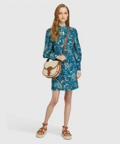 Oxford Baker Floral Print Dress Blue/green -Deals The Style Setters Store http3A2F2Fstatic.theiconic.com .au2Fp2Foxford 1354 7188931 5