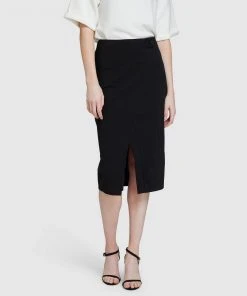 Oxford Willow Ponti Skirt Black