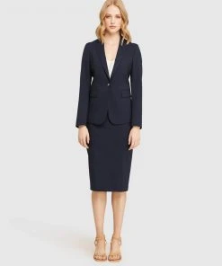 Oxford Peggy Wool Stretch Suit Skirt Navy -Deals The Style Setters Store http3A2F2Fstatic.theiconic.com .au2Fp2Foxford 1395 9819321 5