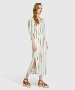 Oxford Max Striped Linen Blend Dress Ivory/blue -Deals The Style Setters Store http3A2F2Fstatic.theiconic.com .au2Fp2Foxford 1477 5388931 2
