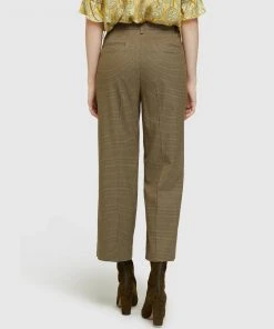 Oxford Helena Eco Crop Check Pants Olive -Deals The Style Setters Store http3A2F2Fstatic.theiconic.com .au2Fp2Foxford 1489 8952521 3