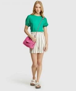 Oxford Hannah Woven Front T-Shirt Green -Deals The Style Setters Store http3A2F2Fstatic.theiconic.com .au2Fp2Foxford 1532 1786641 5
