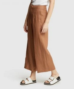 Oxford Lacie Linen Culottes Mocha -Deals The Style Setters Store http3A2F2Fstatic.theiconic.com .au2Fp2Foxford 1556 7375441 3