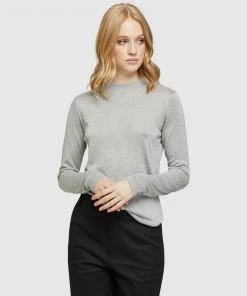 Oxford Remy Metallic Knit Silver