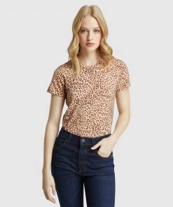 Oxford Dotty Printed T-Shirt Natural