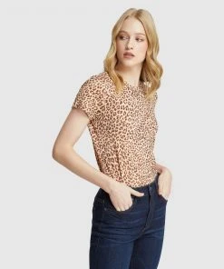 Oxford Dotty Printed T-Shirt Natural -Deals The Style Setters Store http3A2F2Fstatic.theiconic.com .au2Fp2Foxford 1832 2200431 3