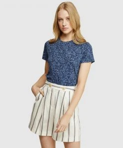 Oxford Dotty Animal Printed T-Shirt Navy/Blue