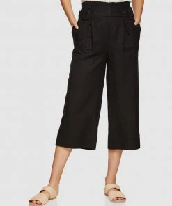 Oxford Rikki Crop Culottes Black