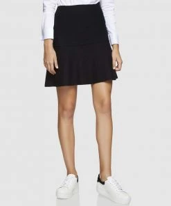 Oxford Dani Knitted Skirt Black