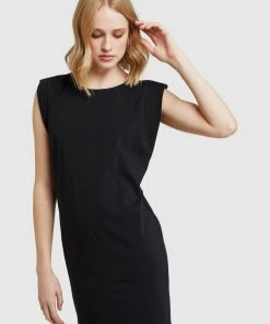 Oxford Elodie Jersey Dress W/shoulder Pads Black -Deals The Style Setters Store http3A2F2Fstatic.theiconic.com .au2Fp2Foxford 2105 2532911 4