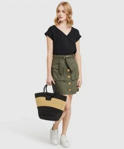 Oxford Inga Woven Front T-shirt Black -Deals The Style Setters Store http3A2F2Fstatic.theiconic.com .au2Fp2Foxford 2148 4532911 5