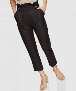 Oxford Evie Paperbag Trousers Black -Deals The Style Setters Store http3A2F2Fstatic.theiconic.com .au2Fp2Foxford 2296 666079 4