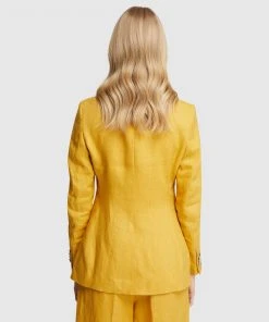 Oxford Lola Linen Jacket Mustard -Deals The Style Setters Store http3A2F2Fstatic.theiconic.com .au2Fp2Foxford 2386 5865441 3